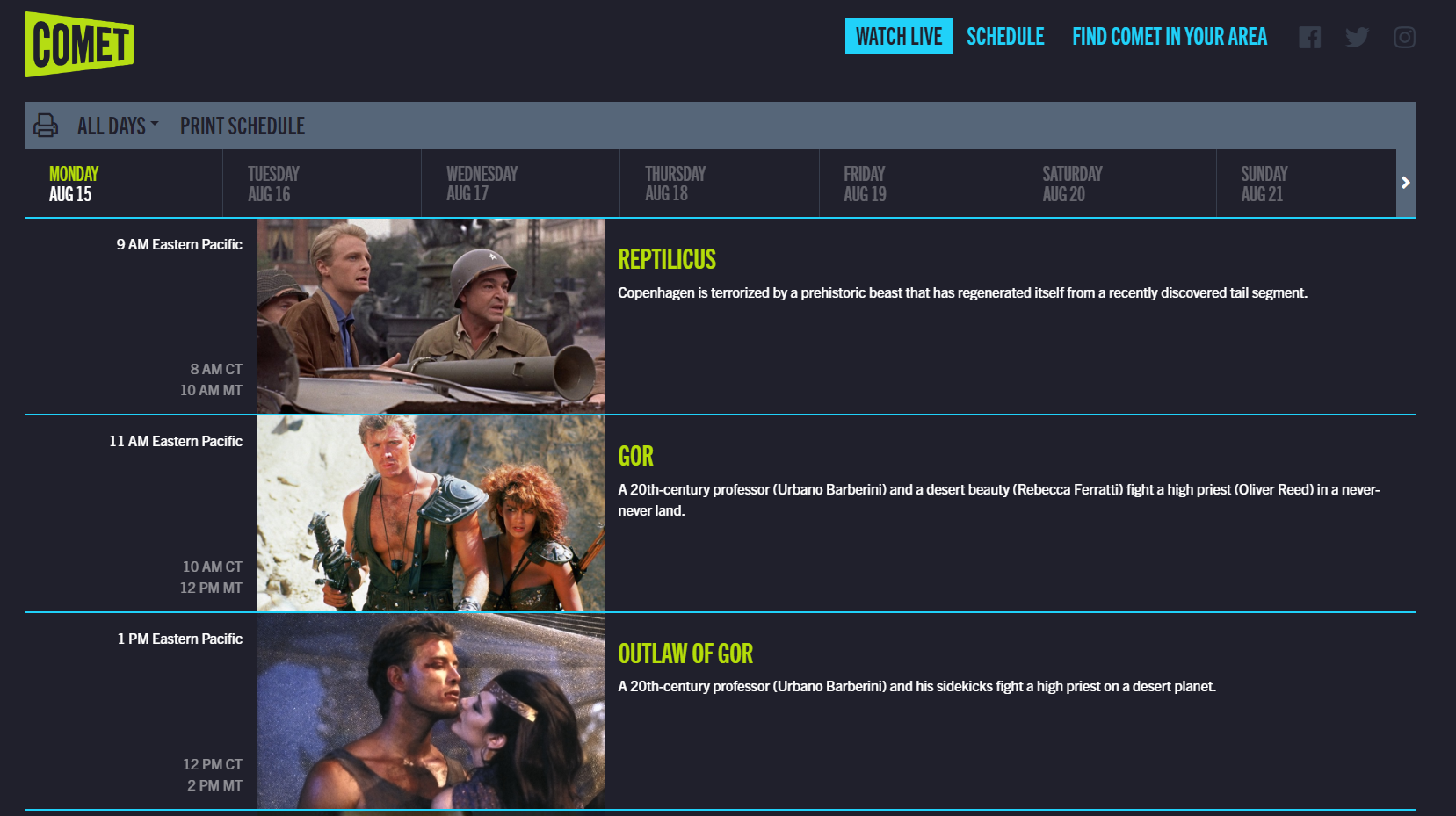 It Is Almost Like Comet TV Is Reading My Mind R MST3K It Is Almost Like Comet TV Is Reading My Mind R MST3K