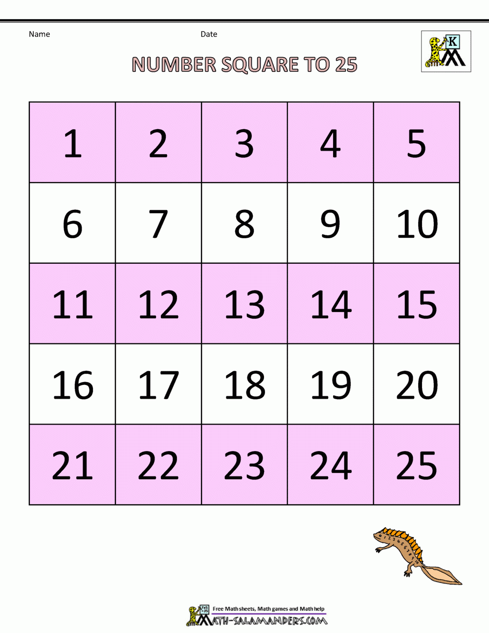 Kindergarten Math Printables