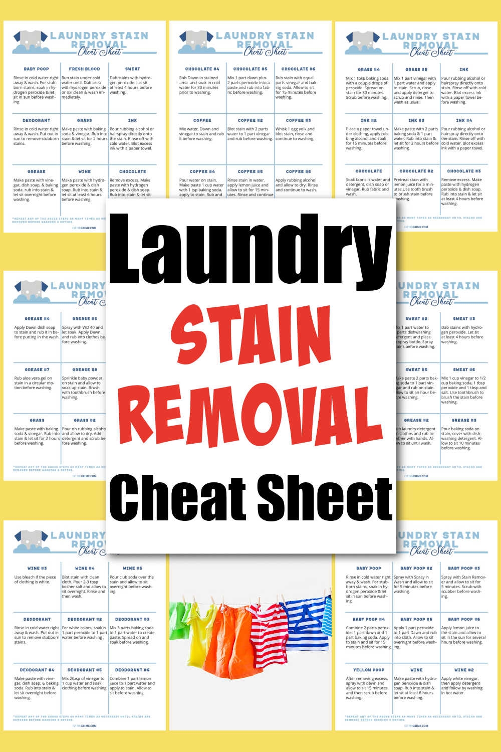Laundry Stain Removal Cheat Sheet Printable Cut The Grime Laundry Stain Removal Cheat Sheet Printable Cut The Grime