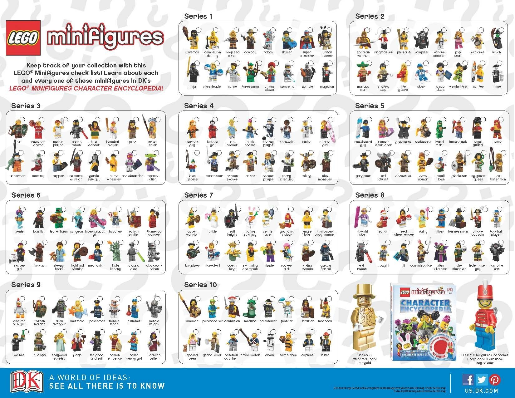 Lego Dimensions Printable Checklist List Of Discount All Lego Minifigures