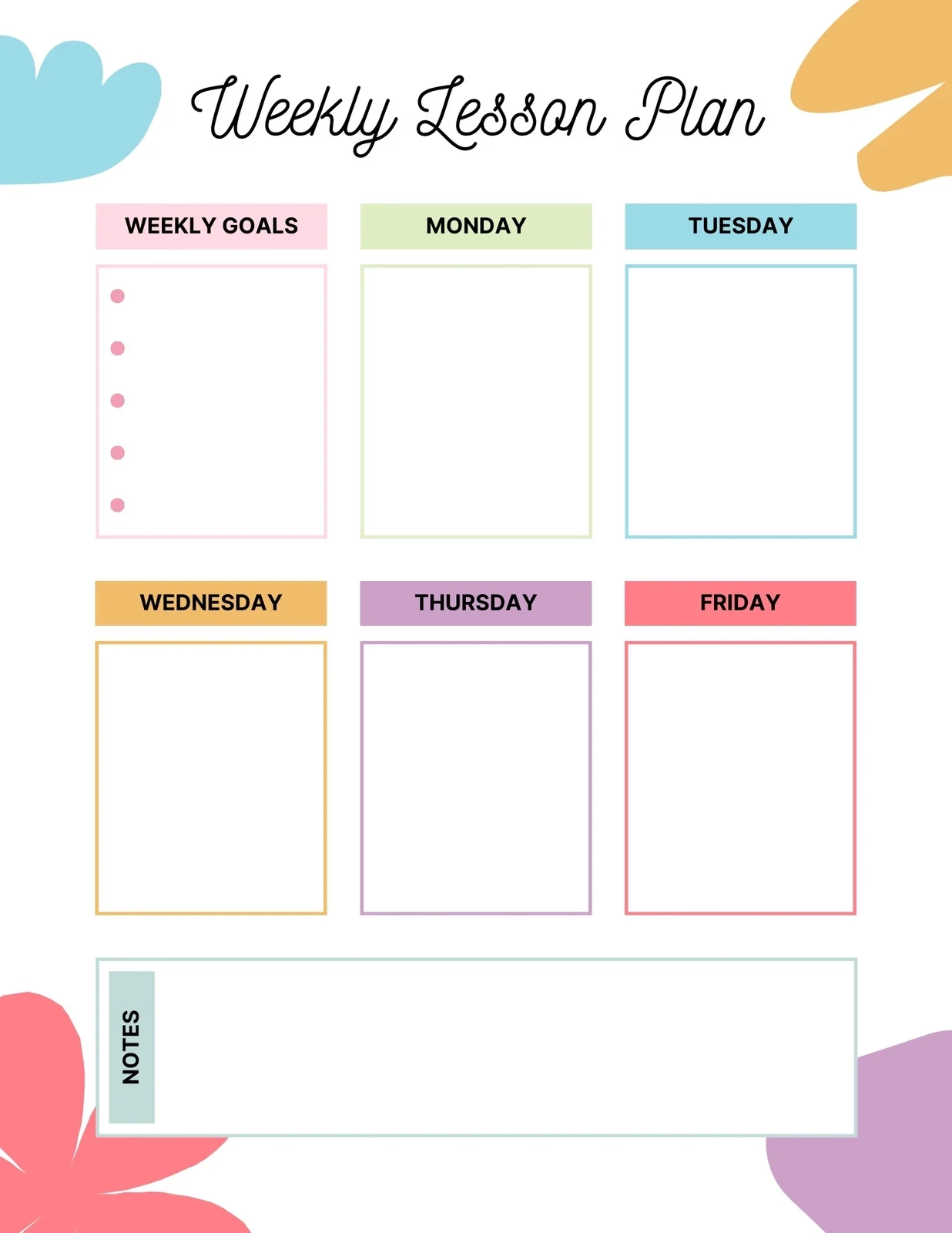 Lesson Plan Templates You Can Customize For Free Canva Lesson Plan Templates You Can Customize For Free Canva