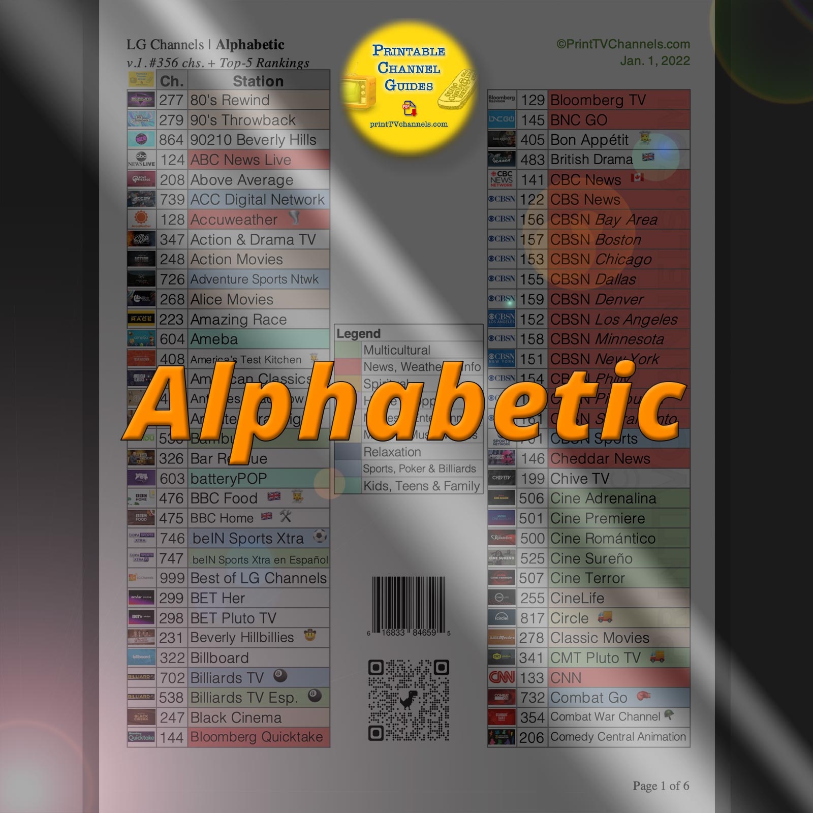 Lg Channels List Printable Lg Channels List Printable