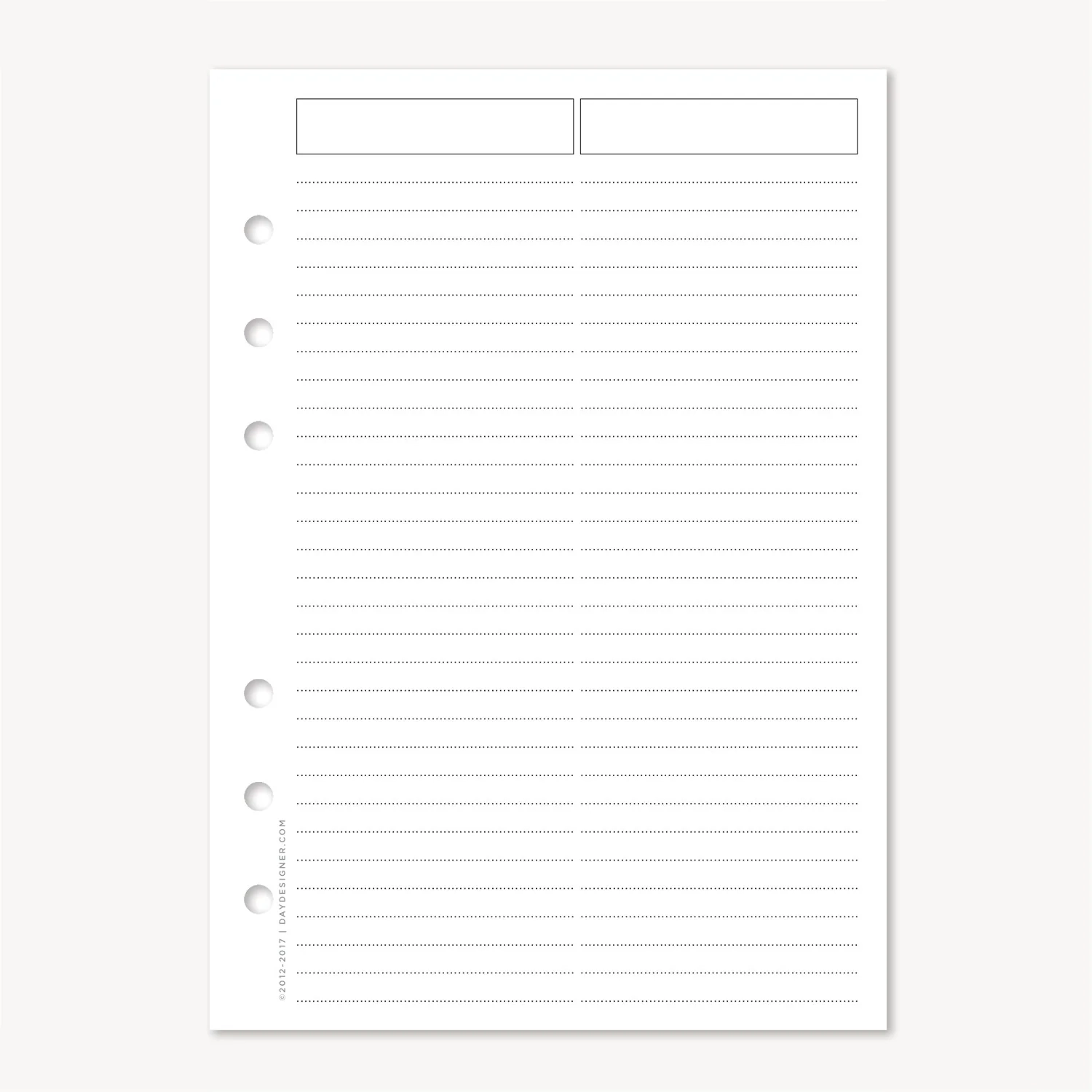 Lined Note Pages A5 Planner Inserts Day Designer Lined Note Pages A5 Planner Inserts Day Designer