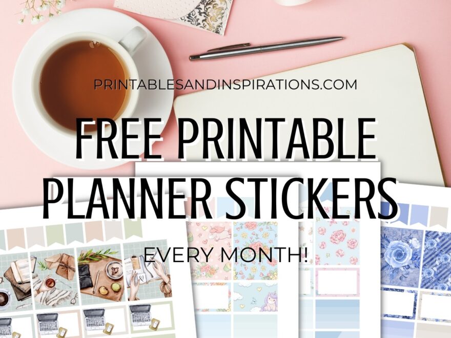 List Of Pretty Planner Stickers Free Printable Print And Cut Printables And Inspirations