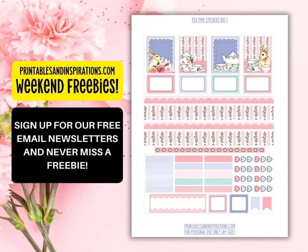 Happy Planner Free Alphabet Printable Stickers