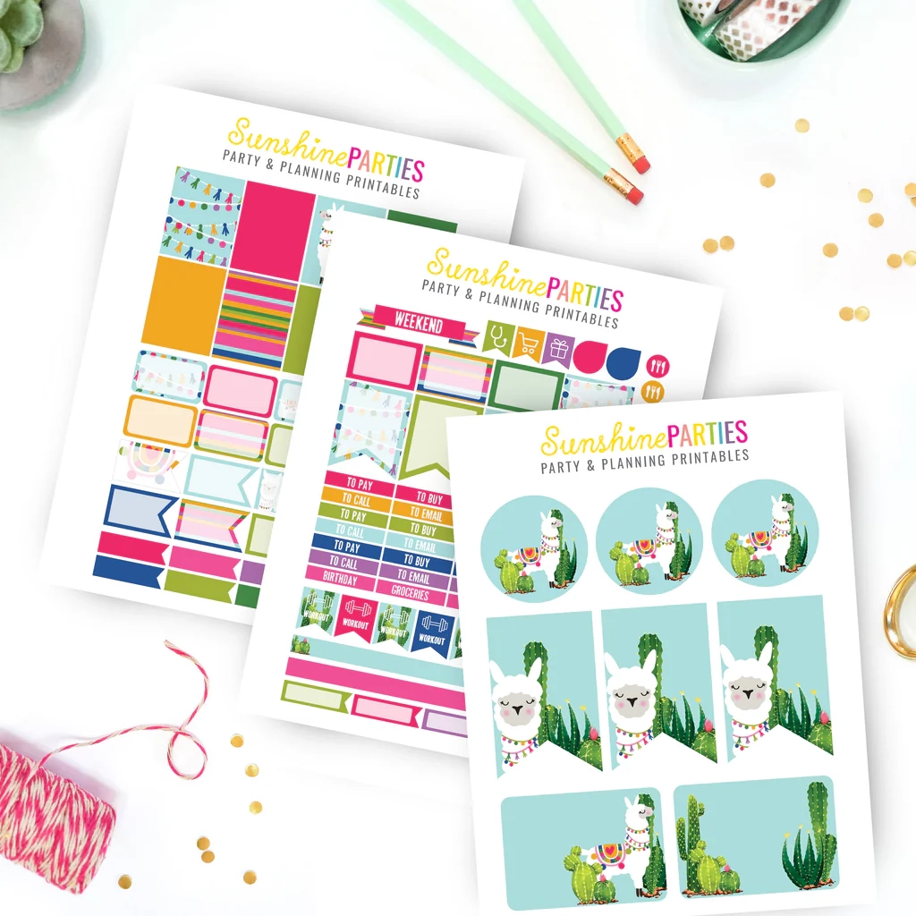 Free Llama Happy Planner Printables Free Llama Happy Planner Printables