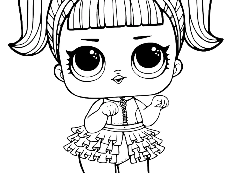 LOL Surprise Doll With Unicorn Headband LOL Surprise Dolls Coloring Pages