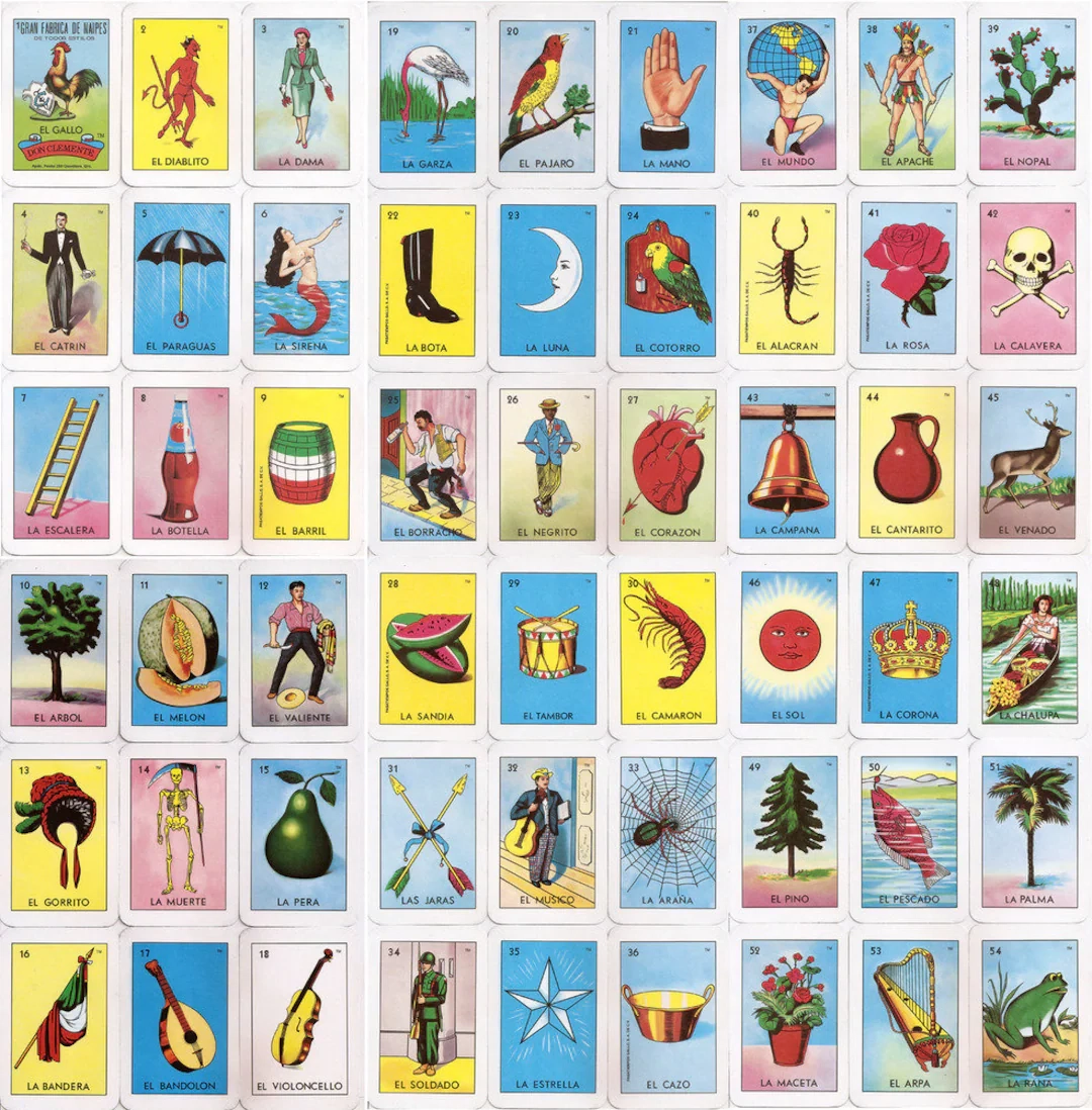 Loteria 041 To 050 Tablas On A PDF Printable Digital Download Etsy Loteria 041 To 050 Tablas On A PDF Printable Digital Download Etsy
