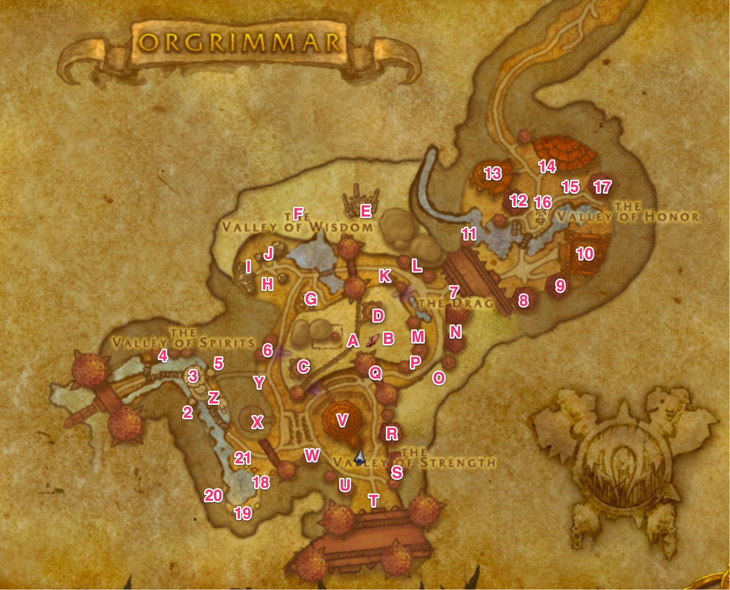 Map Of Orgrimmar Vendors Trainers And NPCs Map Of Orgrimmar Vendors Trainers And NPCs