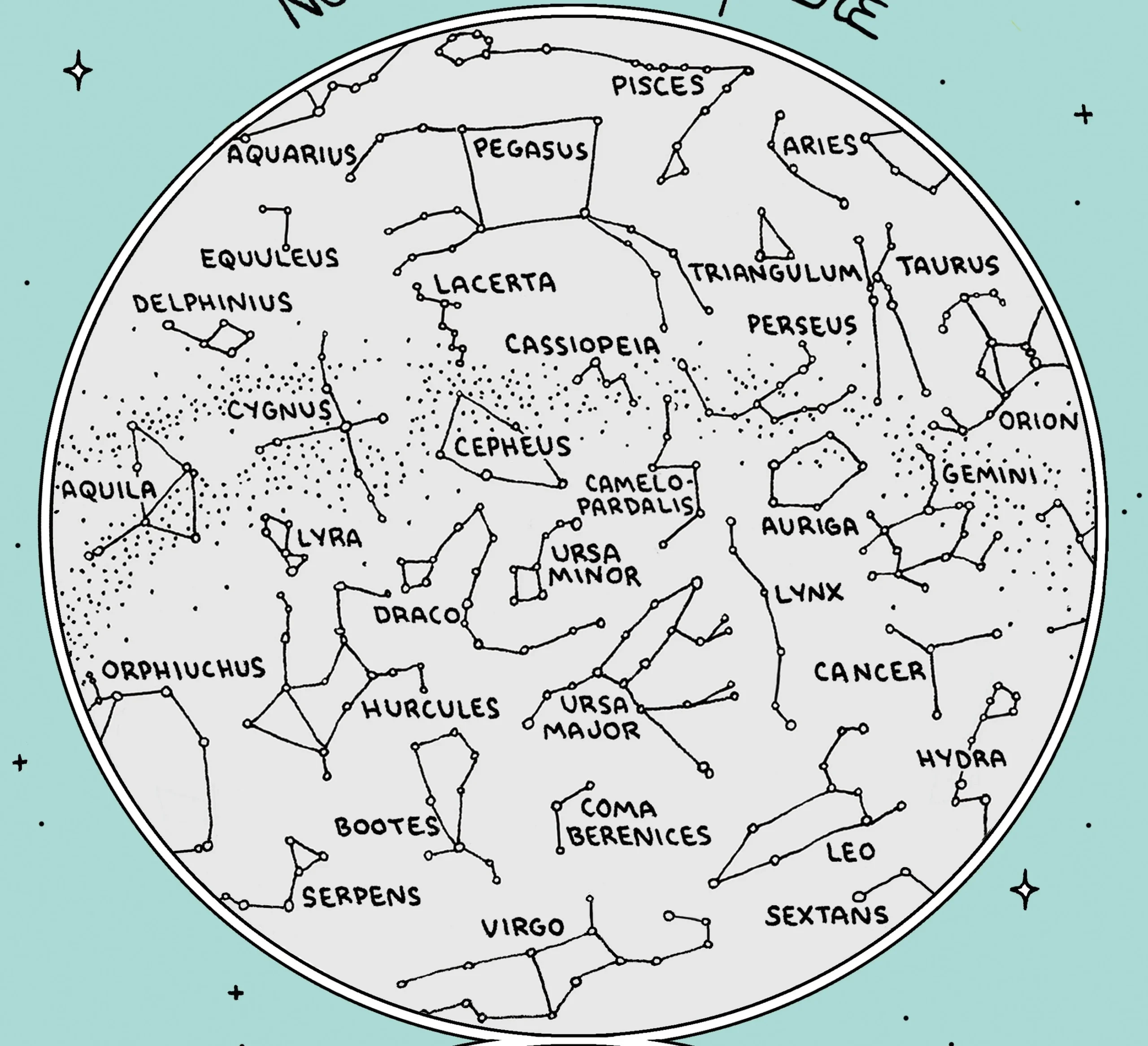Printable Star Chart Astronomy Printable Star Chart Astronomy