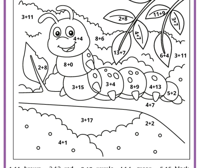 Math Coloring Pages Printable PDFs By K12mathworksheets