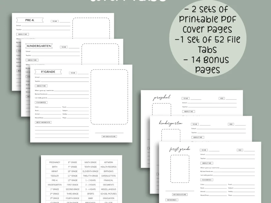 Memory Box Template Etsy