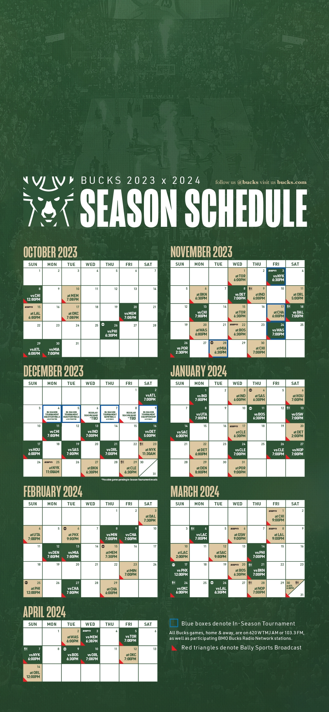 Milwaukee Bucks On X Never Miss A Game Desktop And Mobile Schedules For All Your Screens WallpaperWednesday Https t co eTJZyoOcKn X