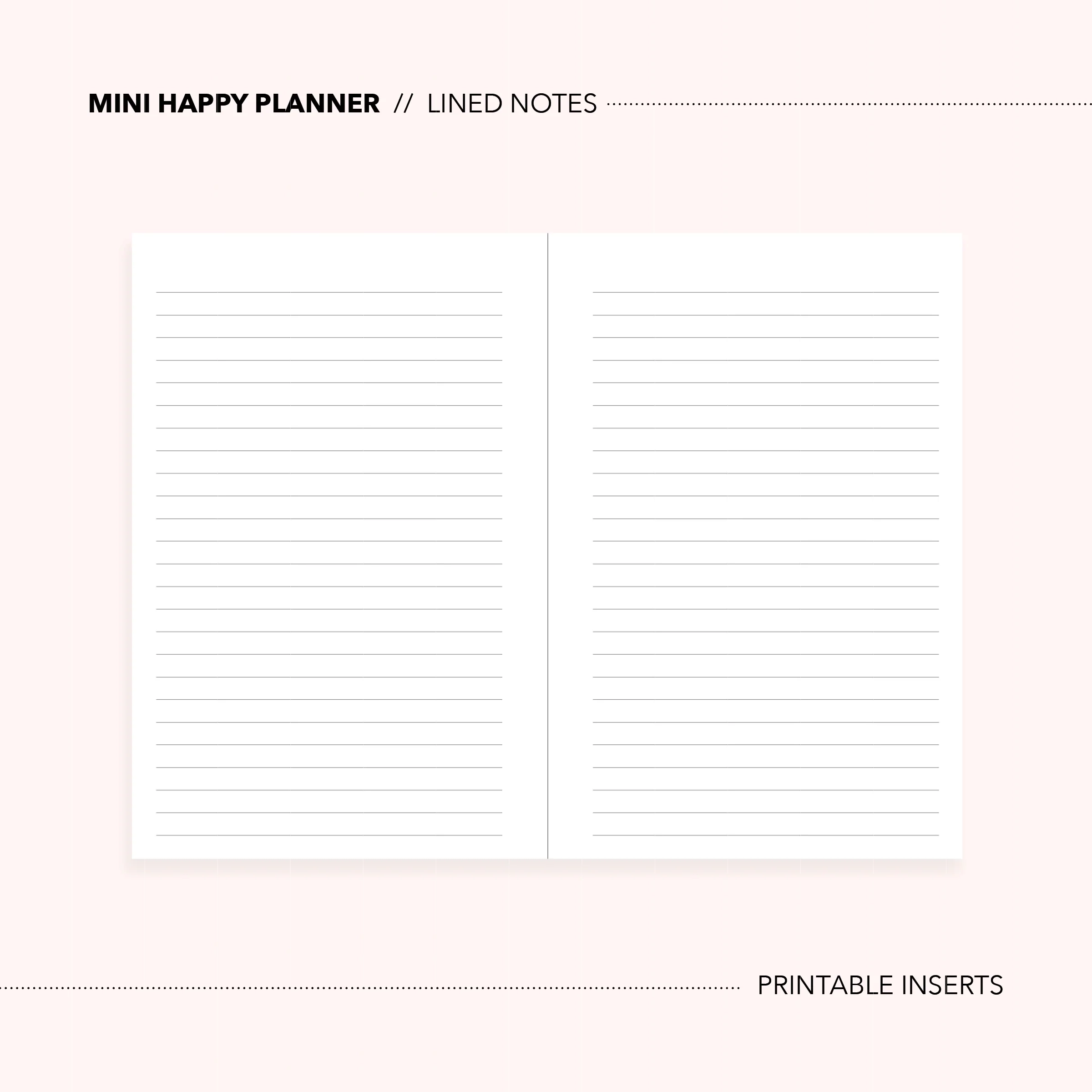 Mini Happy Planner Instant Download Planner Printable Inserts L Gabriela Elena Designs
