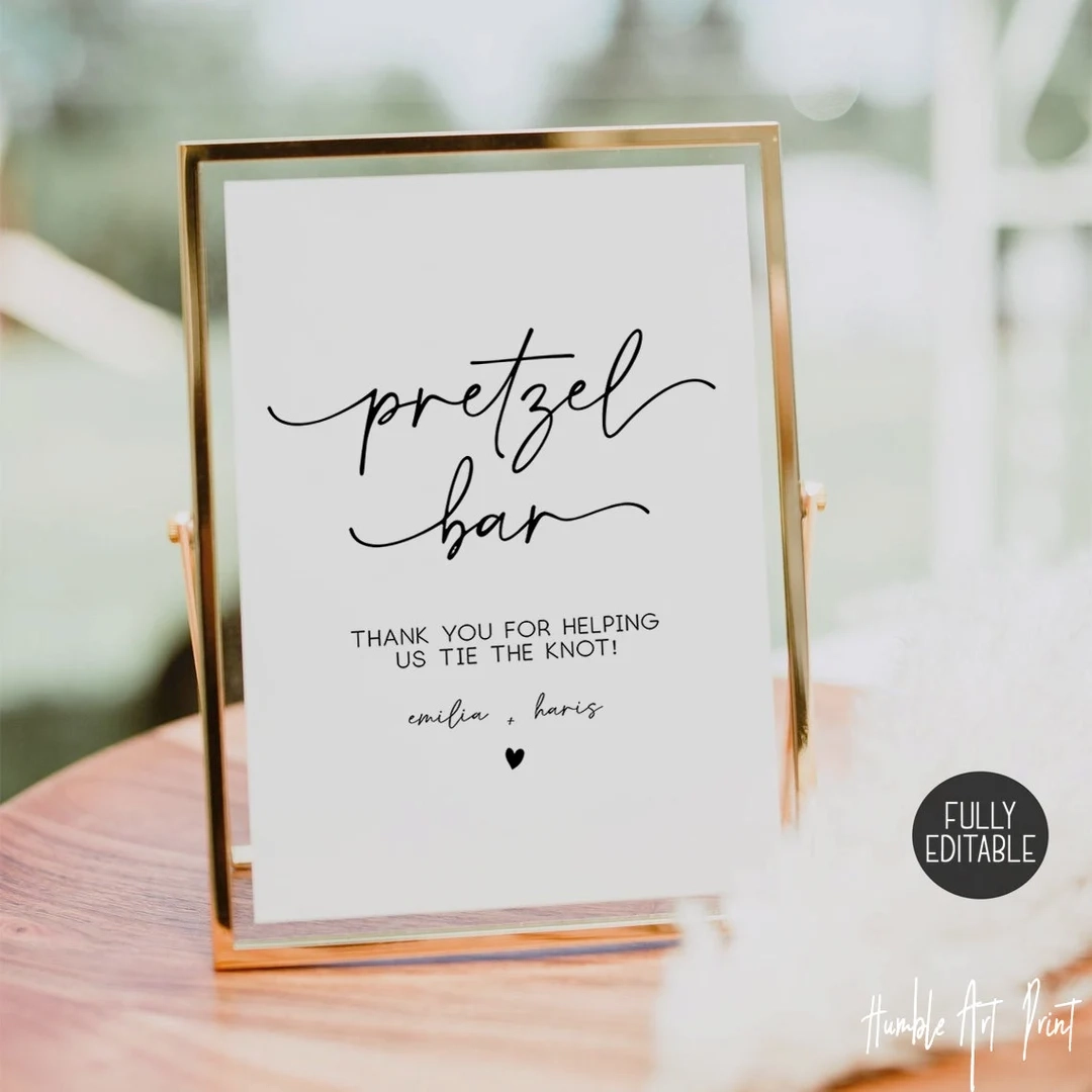 Pretzel Pick Up Signs Printable