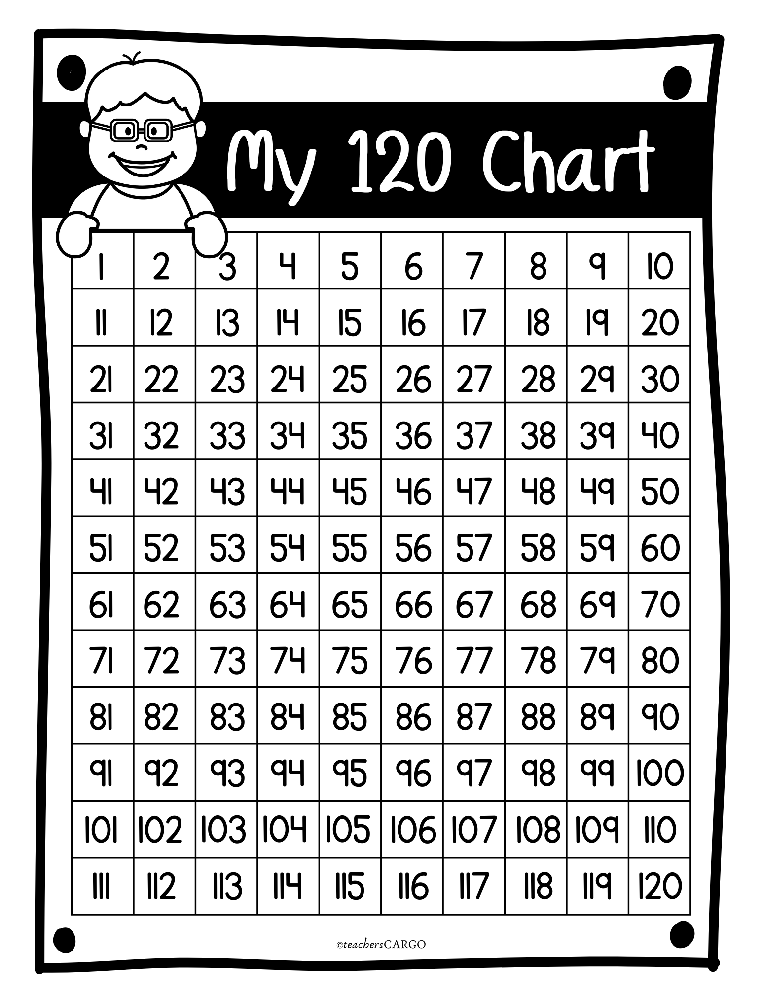 Free 120 Chart Printable