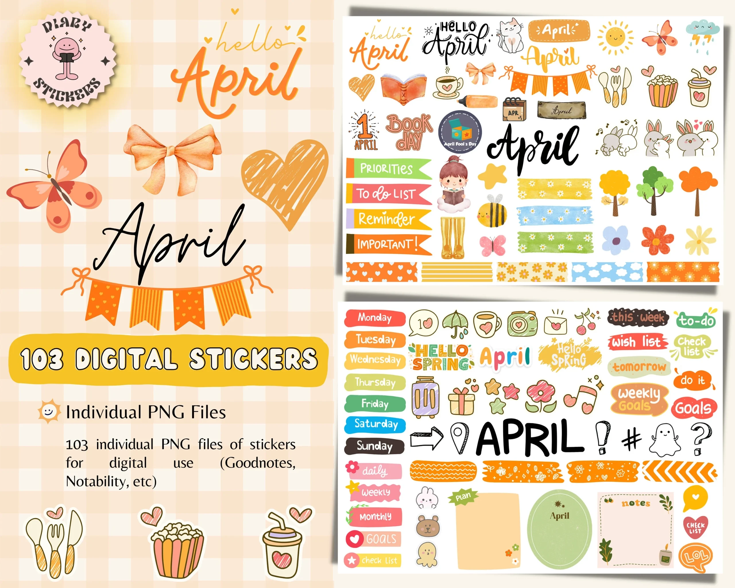 Month Of April Digital Stickers For Goodnotes April Pre cropped Digital Planner Stickers Goodnotes Stickers Monthly Stickers 2025 April Etsy Month Of April Digital Stickers For Goodnotes April Pre cropped Digital Planner Stickers Goodnotes Stickers Monthly Stickers 2025 April Etsy