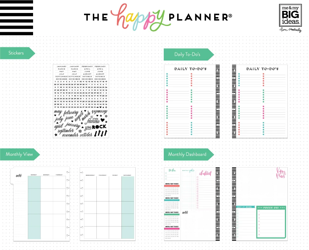 Printable Happy Planner Month Extension Printable Happy Planner Month Extension