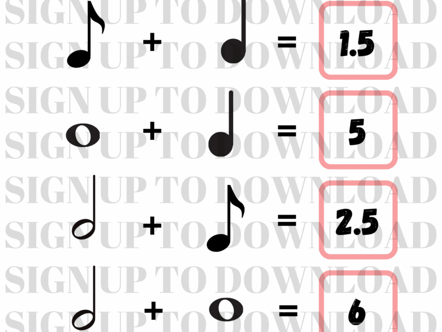 Musical Math Worksheets For Kids The Musical Me