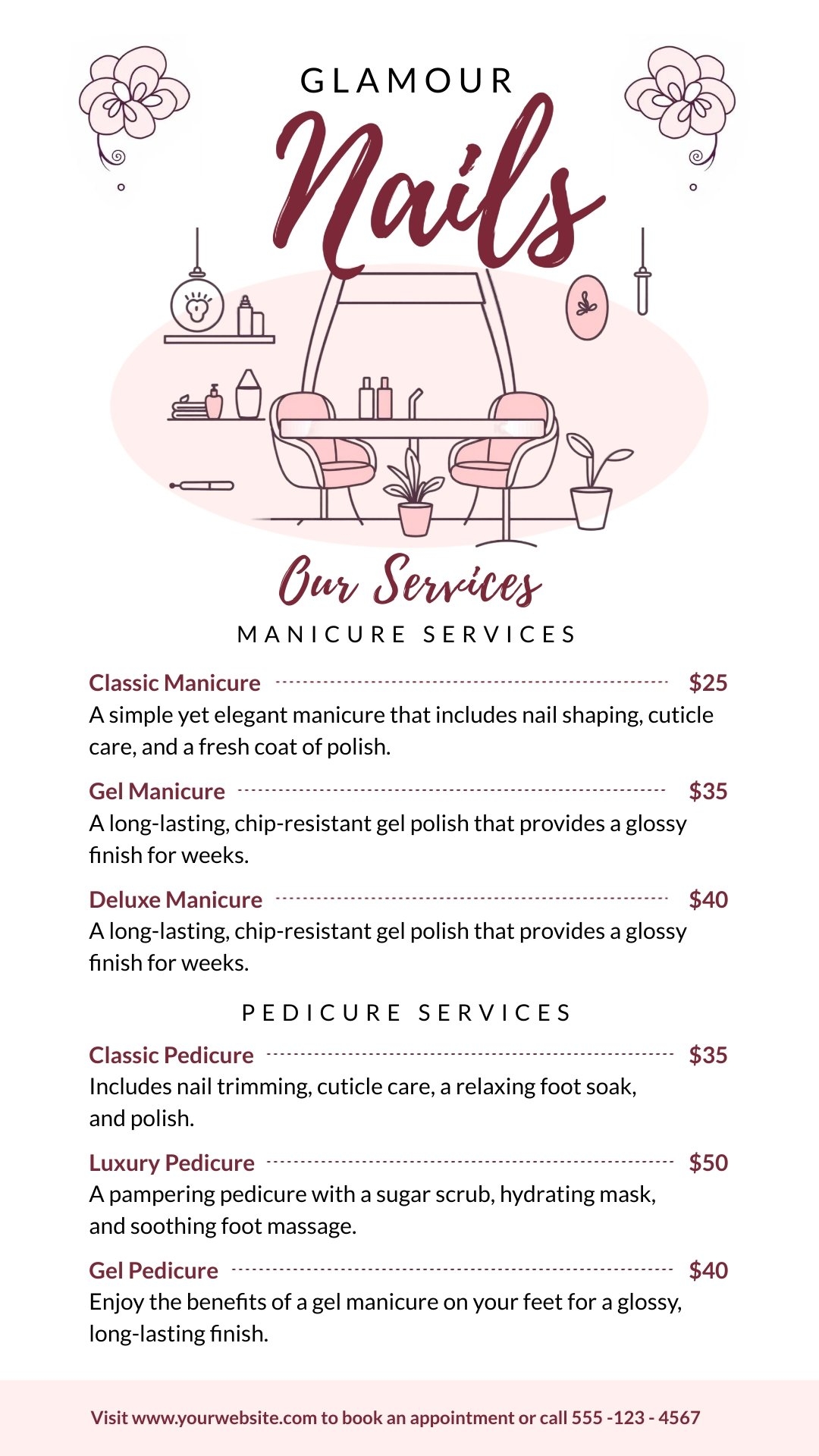 Nail Salon Price List Template Visme Nail Salon Price List Template Visme