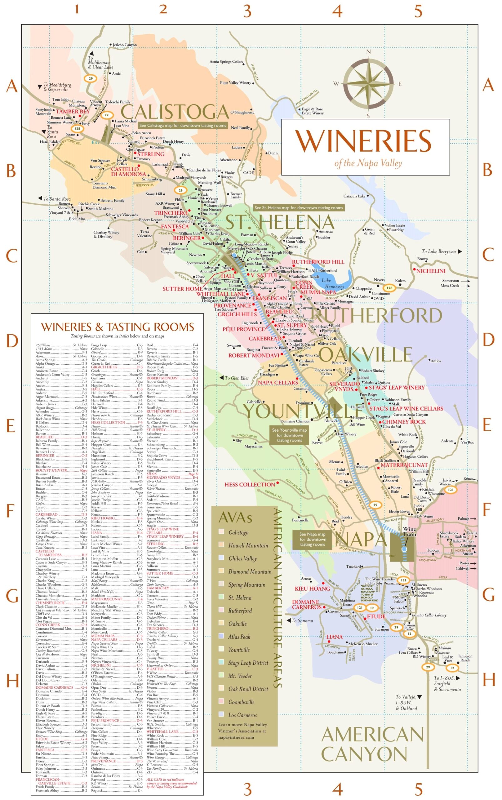 Printable List Of Napa County Wineries Printable List Of Napa County Wineries