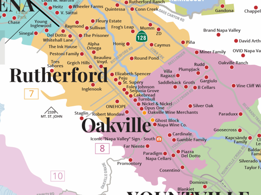 Napa Valley Winery Map Plan Your Wine Tasting Experience