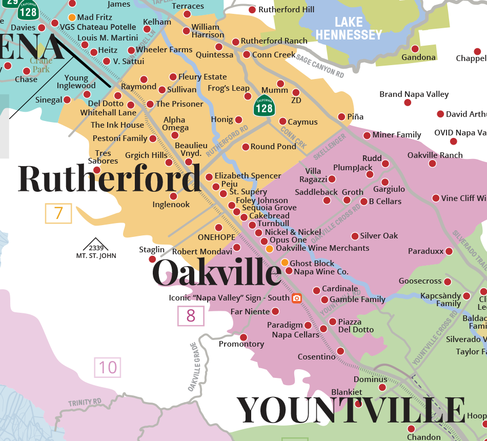 Napa Valley Winery Map Plan Your Wine Tasting Experience Napa Valley Winery Map Plan Your Wine Tasting Experience