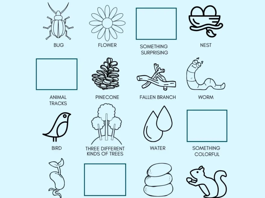 Nature Scavenger Hunt For Kids FREE Printable Doing Good Together