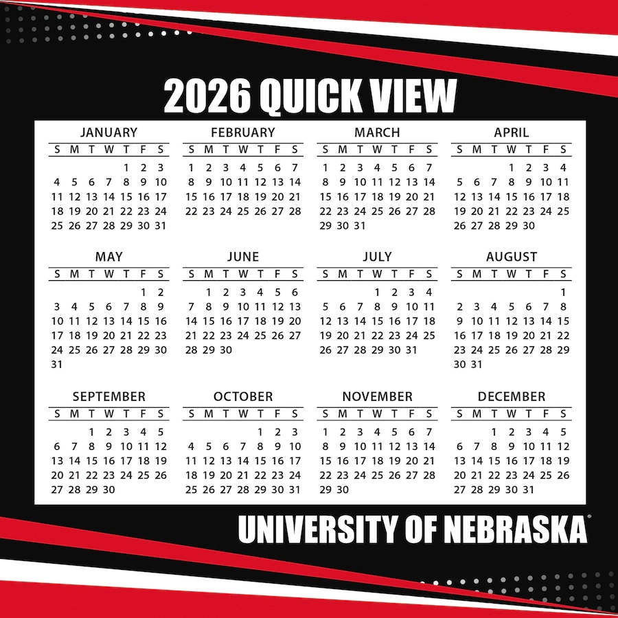 Husker 2026 Football Schedule Printable Husker 2026 Football Schedule Printable