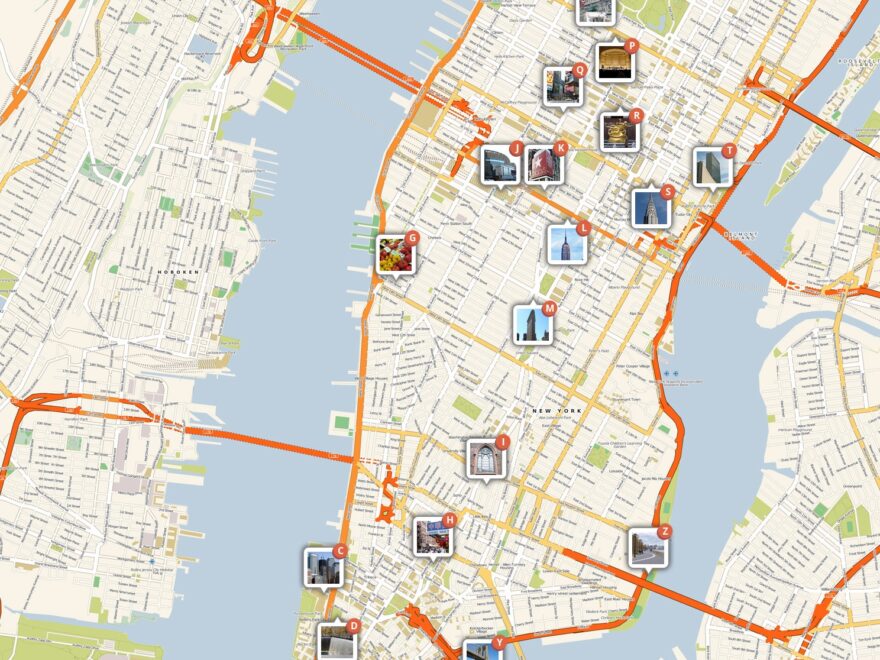 New York City Manhattan Printable Tourist Map Tripomatic