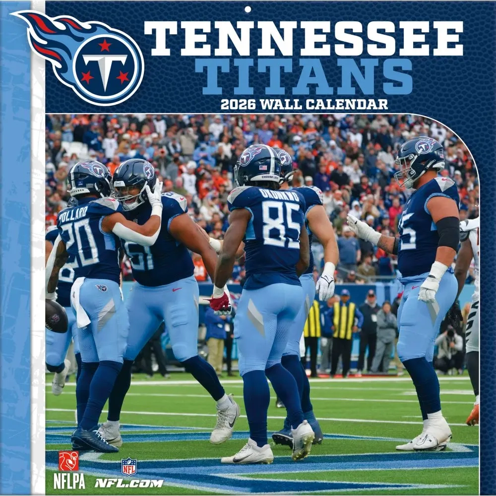 NFL Tennessee Titans 2026 Wall Calendar Calendars NFL Tennessee Titans 2026 Wall Calendar Calendars
