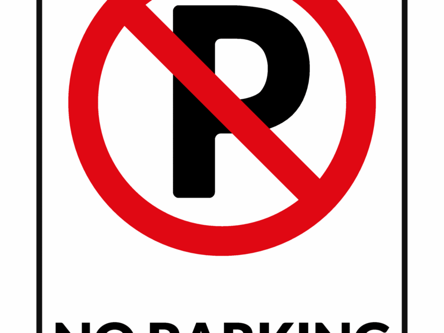 No Parking Signs Poster Template