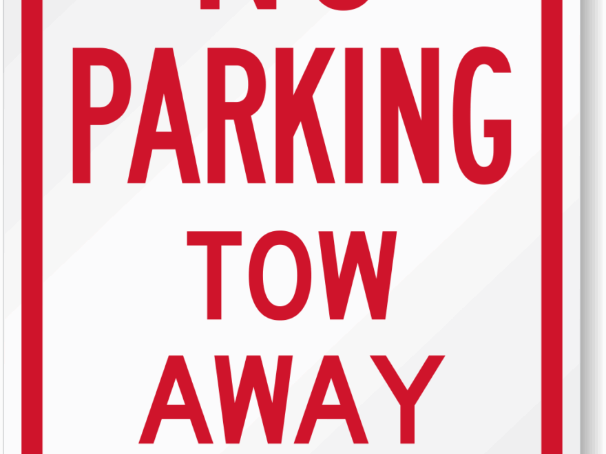 No Parking Tow Away Zone Sign Free Shipping From MyParkingSign