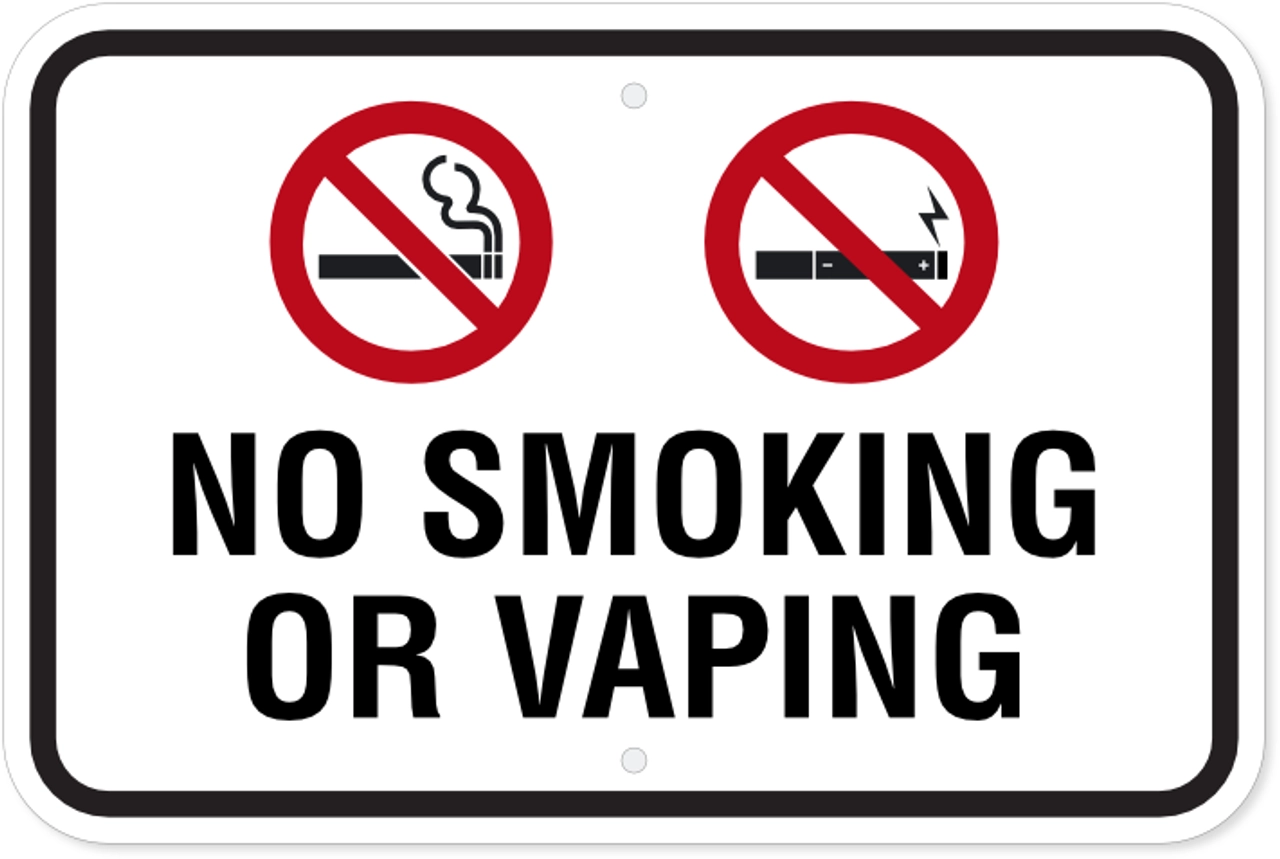 No Smoking No Vaping Sign