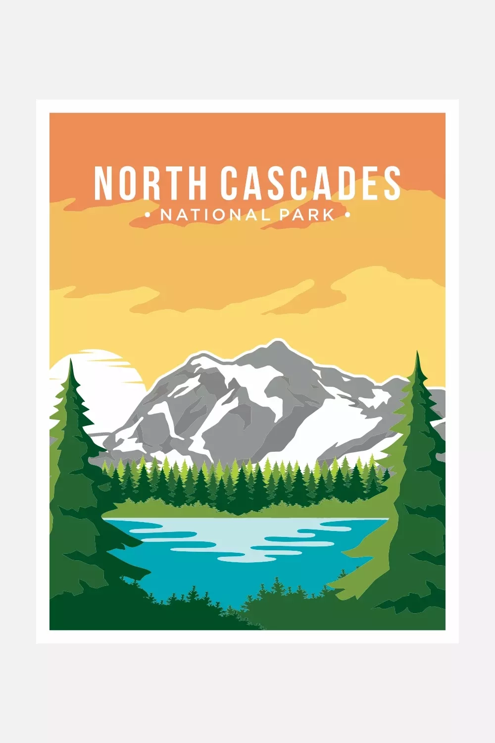 North Cascades Printable Sign North Cascades Printable Sign
