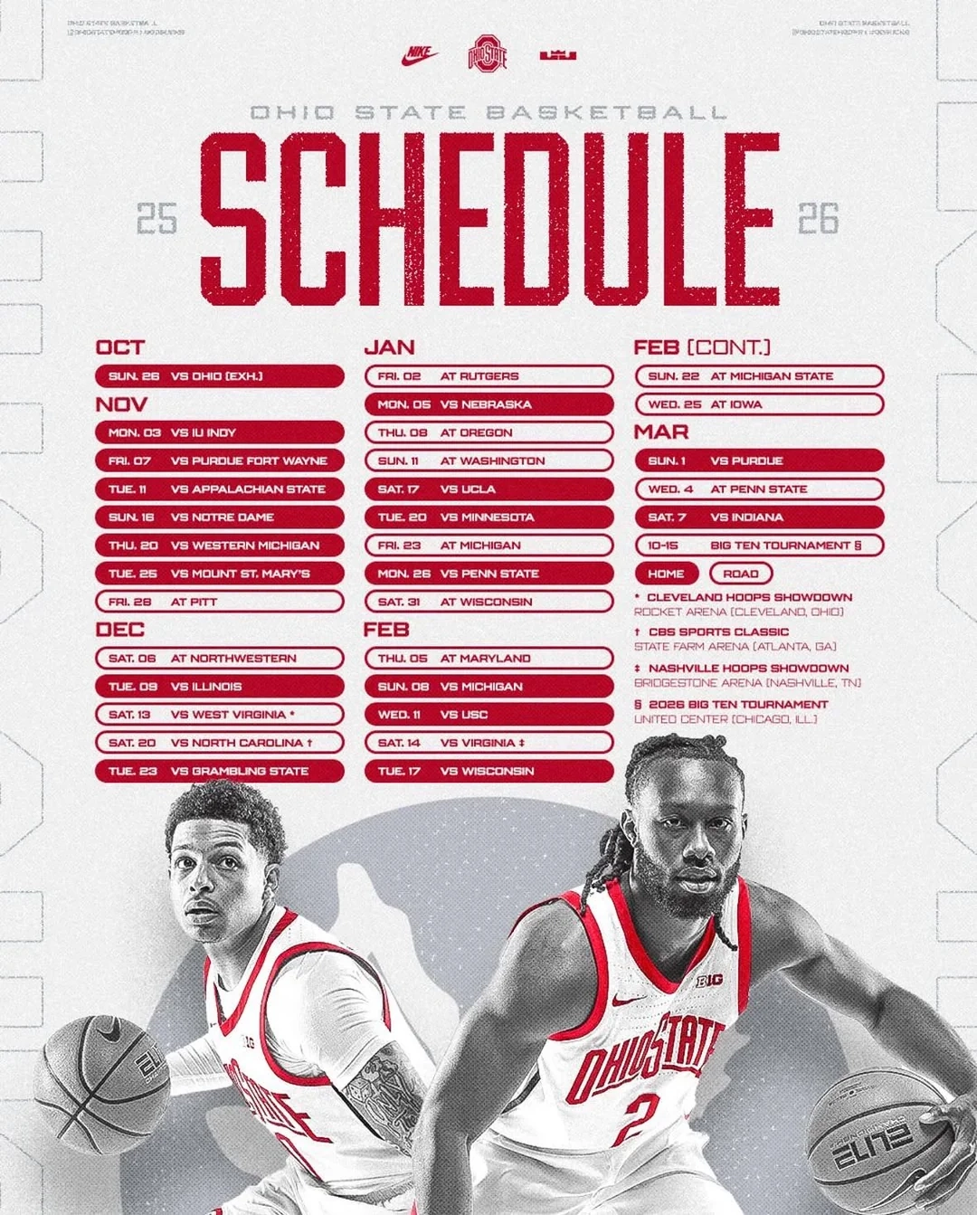 Ohio State Releases Full 2025 2026 Schedule R CollegeBasketball Ohio State Releases Full 2025 2026 Schedule R CollegeBasketball