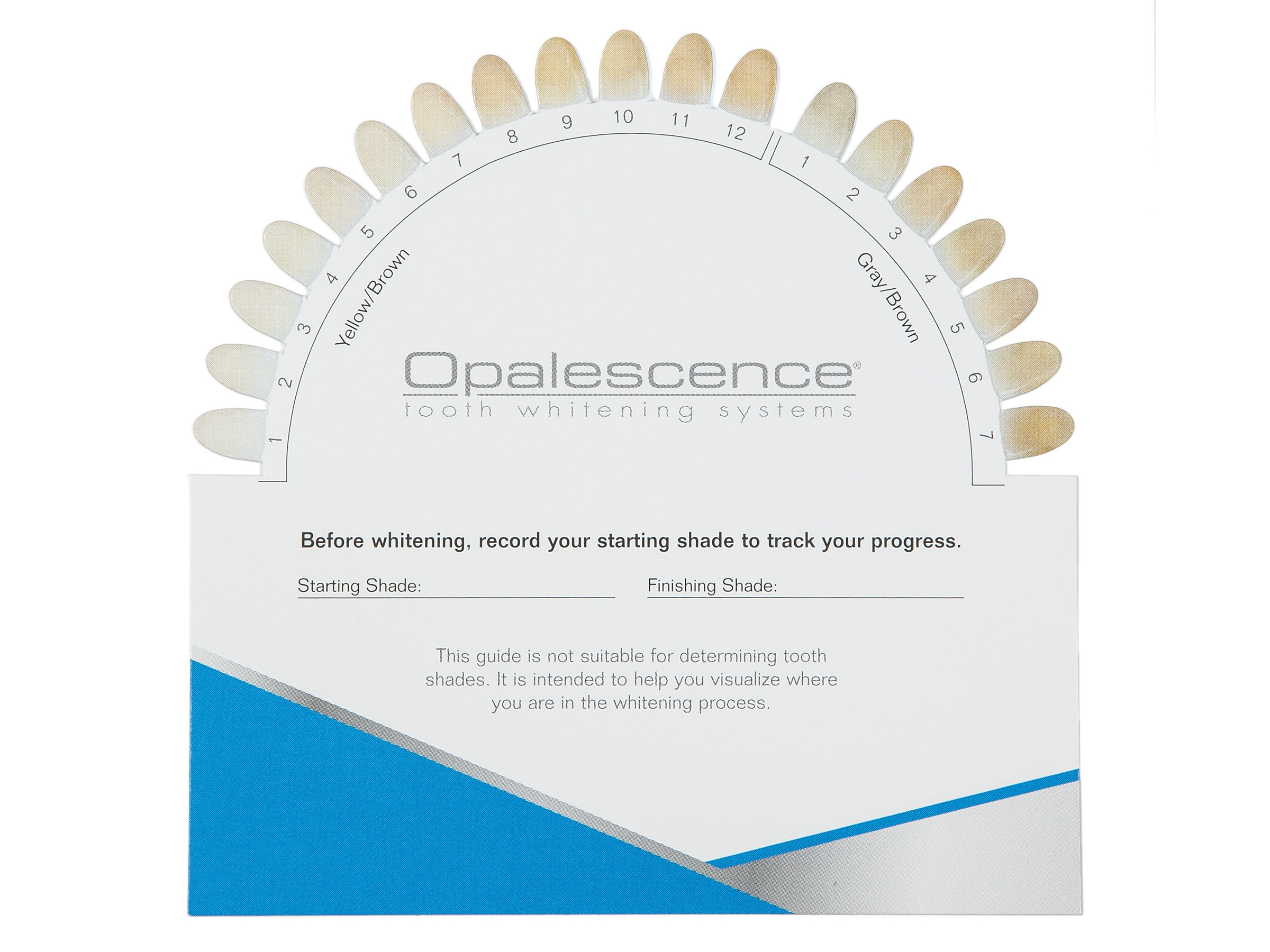 Printable Whitening Shade Guide