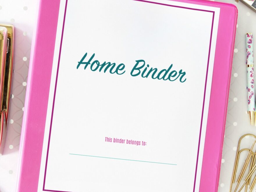 Organized Home Binder With Free Printables Abby Organizes