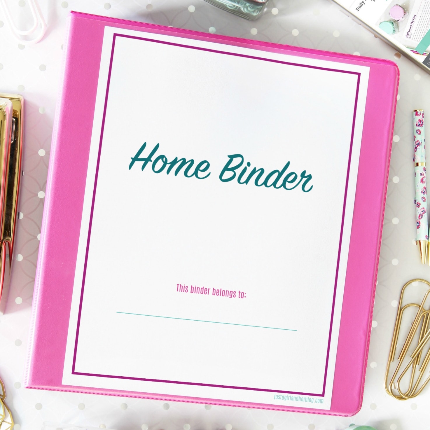 Organized Home Binder With Free Printables Abby Organizes Organized Home Binder With Free Printables Abby Organizes