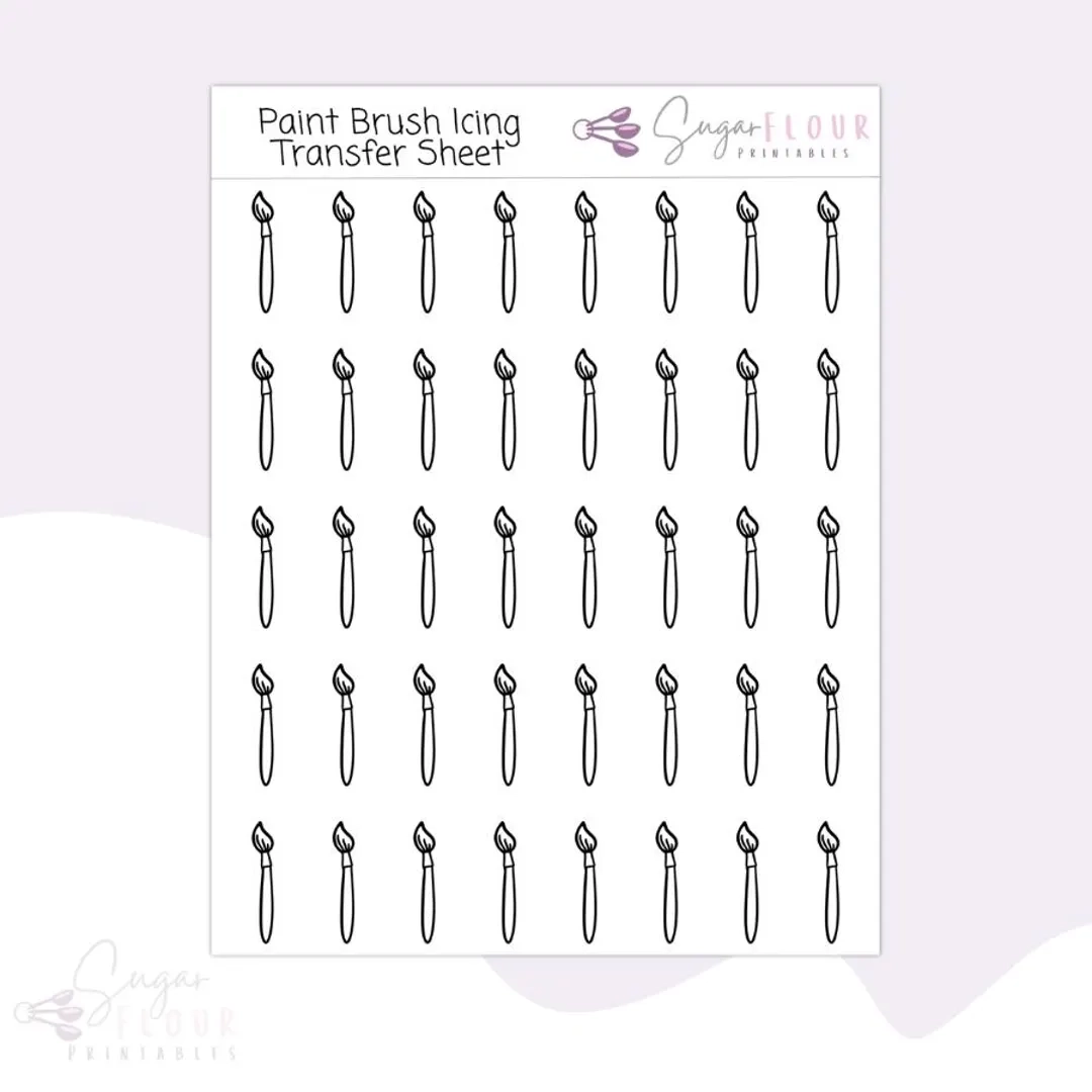 Printable Paint Brush Sheets