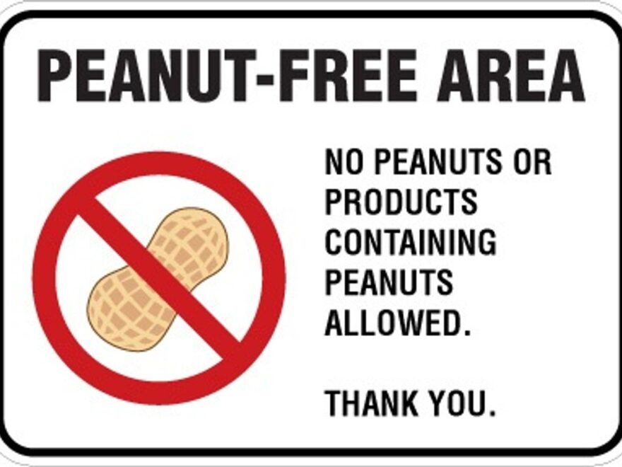 Peanut Allergy Signs For Sale