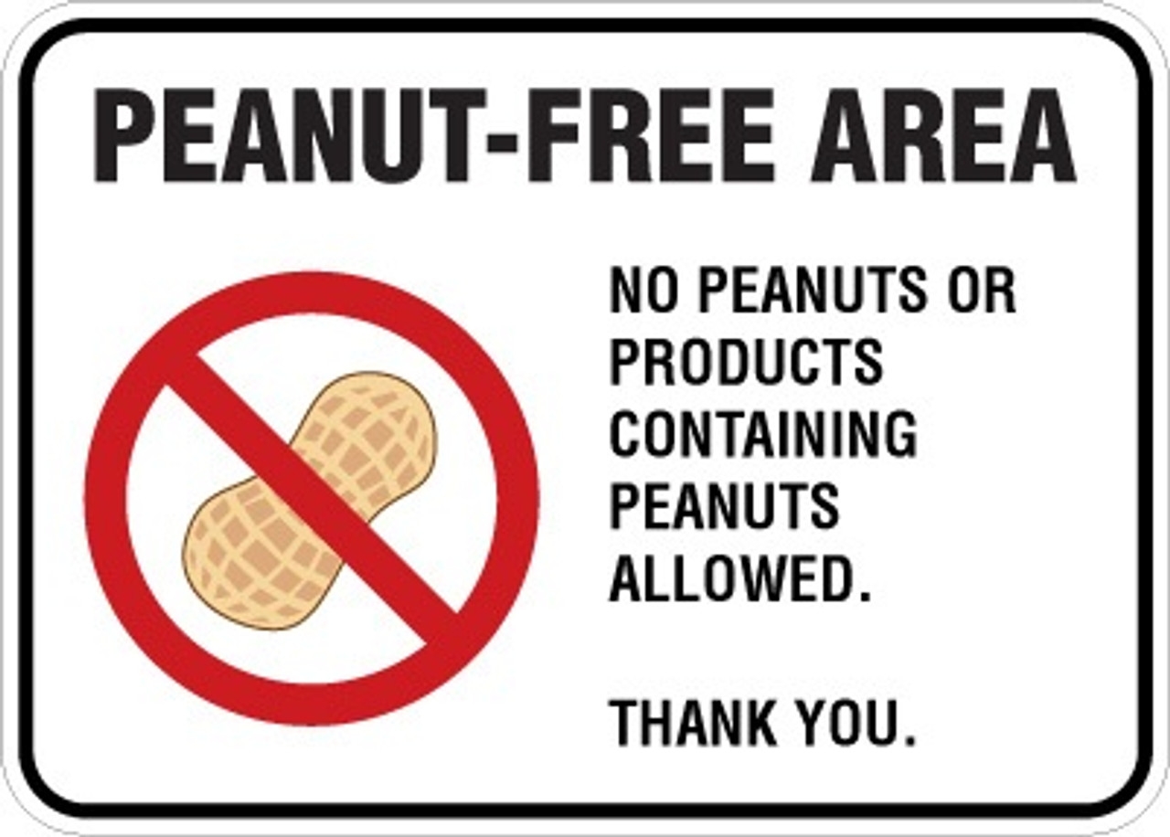 Peanut Allergy Signs For Sale