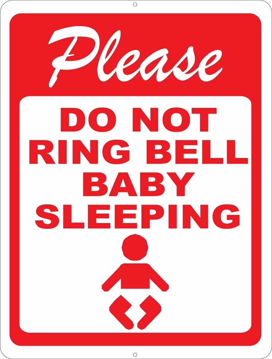 Please Do Not Ring Bell Baby Sleeping Sign Size Options No Waking Doorbell EBay Please Do Not Ring Bell Baby Sleeping Sign Size Options No Waking Doorbell EBay