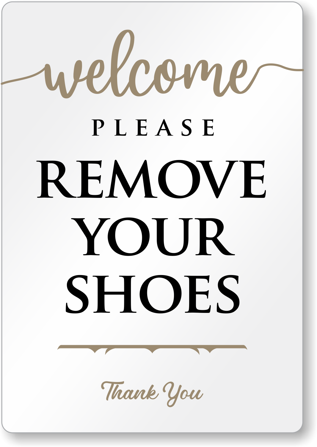 Please Remove Your Shoes Airbnb Sign SKU SE 7614