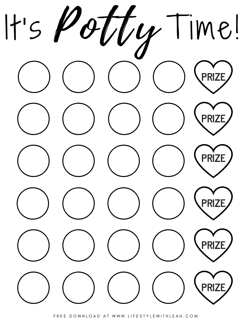 Printable Potty Training Reward Chart Printable Potty Training Reward Chart