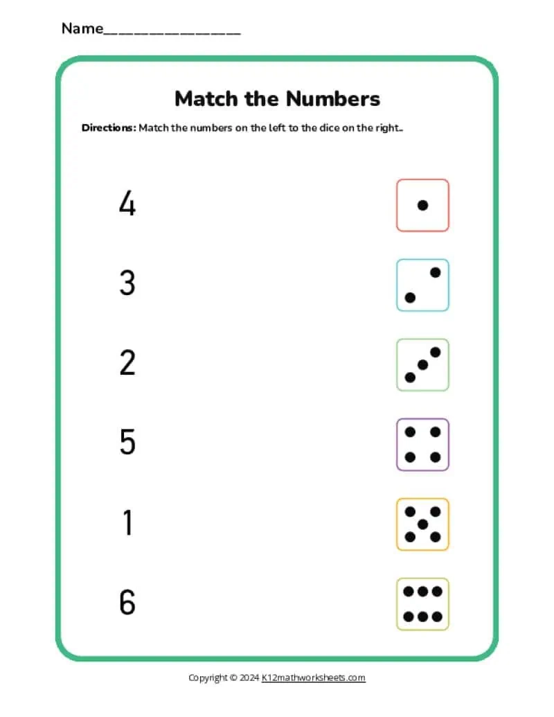 Preschool Math Sheets Printable