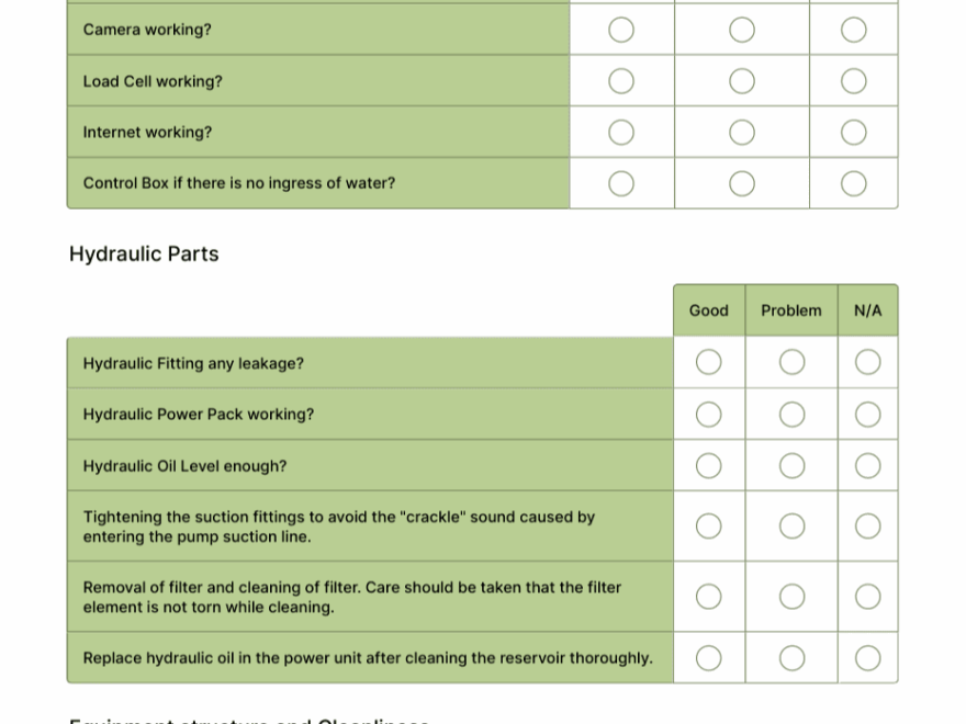 Preventive Maintenance Checklist Form Template Jotform