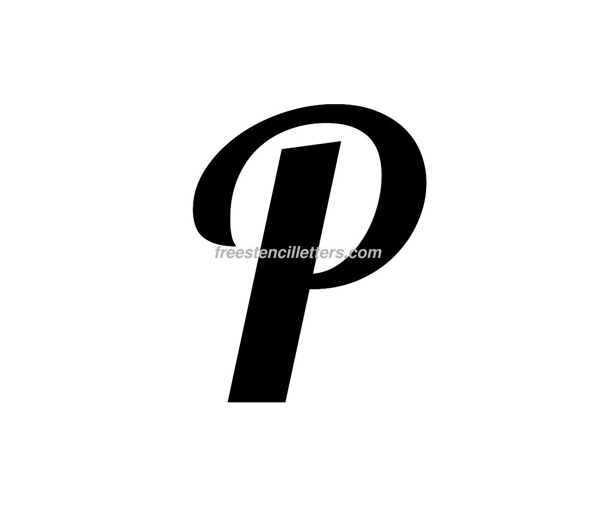 Print P Letter Stencil Free Stencil Letters
