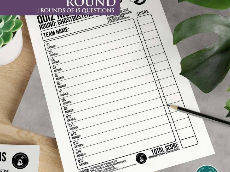 Print Play Quiz Night Games Specialist Round Ghostbusters Questions And Answers Fun Family Games Night Film Ecto1 Download Etsy