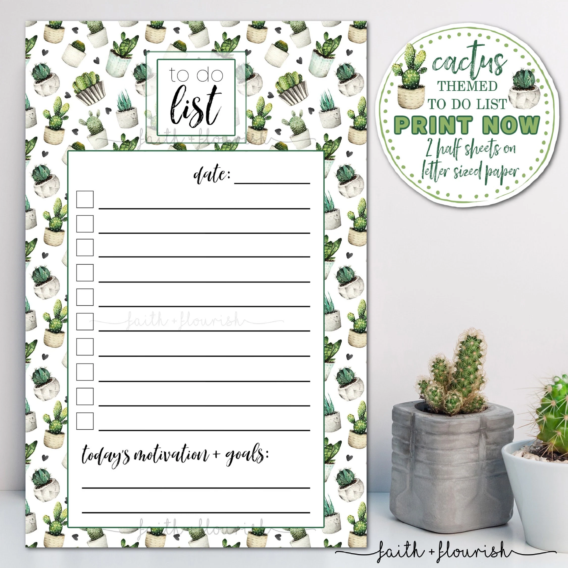 Printable Cactus To Do List Sheet Daily Home Office Business Organizer Printable Daily Planner Organizer Daily Motivation And Goals Etsy Printable Cactus To Do List Sheet Daily Home Office Business Organizer Printable Daily Planner Organizer Daily Motivation And Goals Etsy